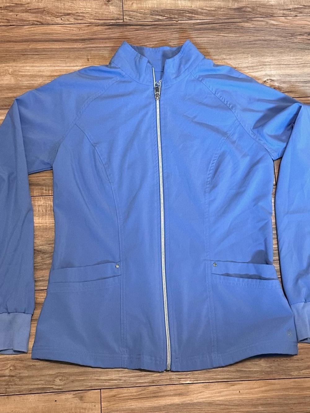 Scrub Jacket Easy Stretch Ceil Blue